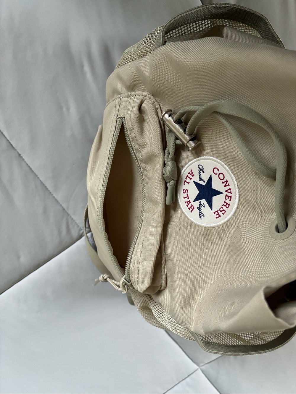 Converse Beige All Star Drawstring Mini Backpack - Picture 4 of 5
